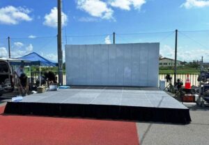 夏祭りイベント ステージ施工