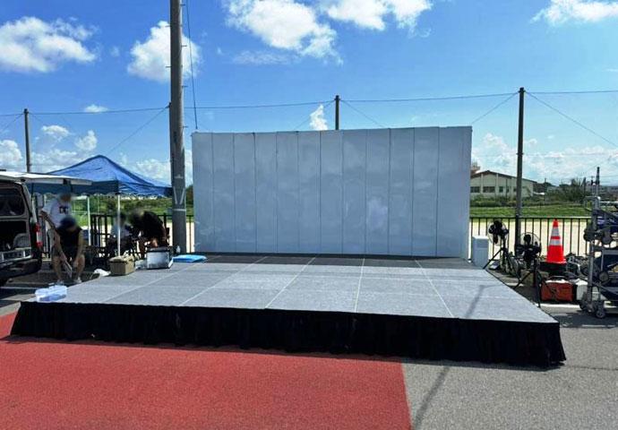 夏祭りイベント ステージ施工