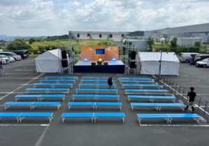 社内イベント会場設営